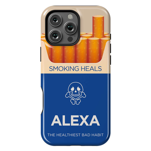 Personalized Funny Cigarette Pack Smoking Heals iPhone Case